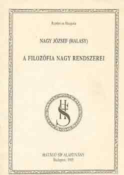Nagy Jzsef  (Halasy) - A filozfia nagy rendszerei