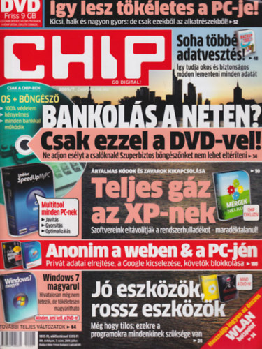 Erds Mrton - 2 db Chip magazin 2009 /6 , 7. szmok