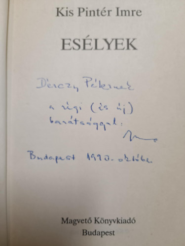 Kis Pintér Imre - Esélyek- A kritikus esélyei