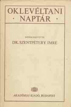 Dr. Szentptery Imre - Oklevltani naptr