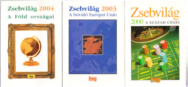 Simon kos- Vass Pter - Zsebvilg (3db.): 2000 (A szzad cgei) + 2003 (A bvl Eurpai Uni) + 2004 (A Fld orszgai)