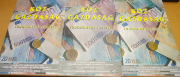 Trautmann L�szl�  (f�szerk.) - K�zgazdas�g - tudom�nyos f�zetek: 6., 7., 9. (3 k�tet)