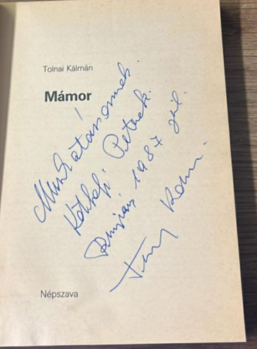 Tolnai K�lm�n - M�mor (dedik�lt)