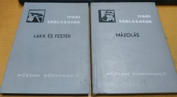 Dr. Tajthy Károly Kovács Géza - 2 db Ipari táblázatok: Lakk és festék + Mázolás