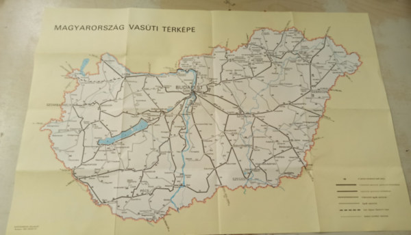 Magyarorszg Vasti trkpe 1980 +Nemzetkzi sszekttetsek hlzata.