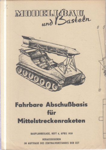 2 db. harckocsi modell tervrajza (Mittelstreckenraketen + T-34.)