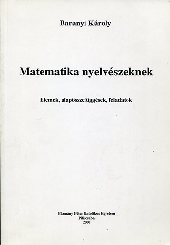 Baranyi Kroly - Matematika nyelvszeknek