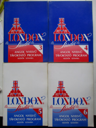 London Stúdió - Angol nyelvű távoktató program kezdők számára 3-4-5-6. kötetek