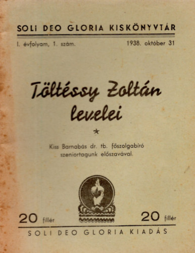 Tltssy Zoltn - Tltssy Zoltn levelei