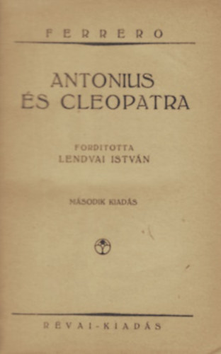 Ferrero - Antonius s Cleopatra