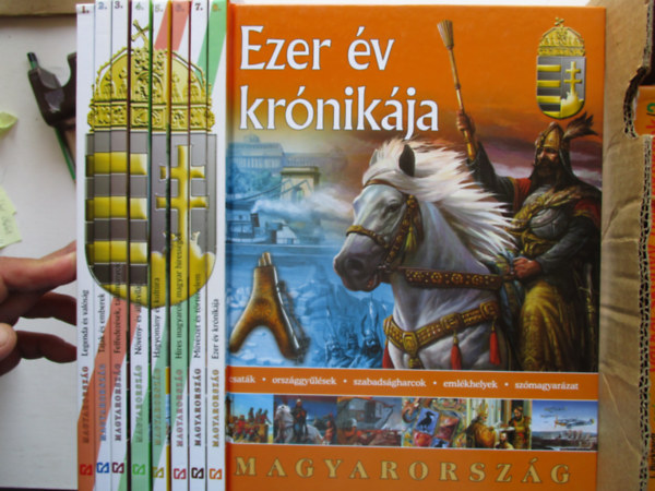 Magyarország 1-8. (Legenda és valóság, Tájak és emberek, Felfedezések találmányok, Növény-és állatvilág, Hagyomány és kultúra, Híres magyarok,magyar hírességek, Művészet és történelem, Ezer év krónikája