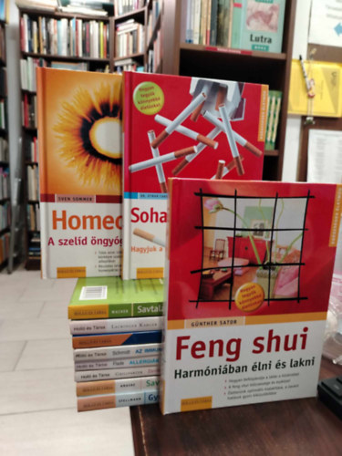 Knyvcsomag, 11 db. letmd. Feng Shui+Homeoptia+Soha tbb dohnyzs+Savtalants+A vltozskora+A szp br titkai+Az immunrendszer+Allergik+Zsrgets+Savtalants+Gyermekbetegsgek br titkai+Az immunrendszer+A
