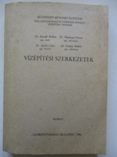 T�bb szerz� - V�z�p�t�si szerkezetek
