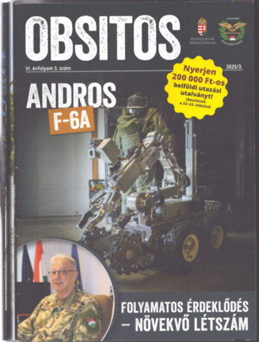 3 db Obsitos folyóirat: 2023/3., + 2025/4. + 2026/1.
