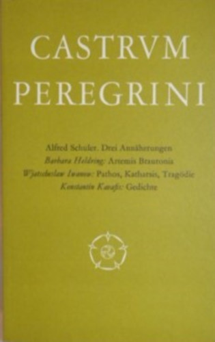 Castrum Peregrini CLXVIII - CLXIX (168-169)