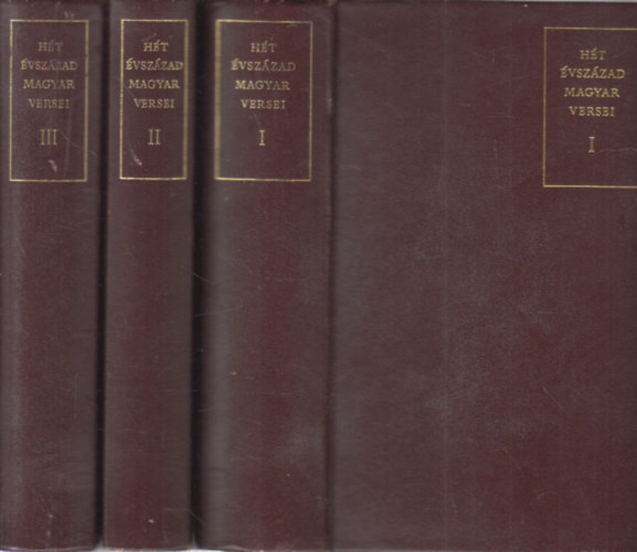 H�t �vsz�zad magyar versei I-III. (sz�mozott, b�r)