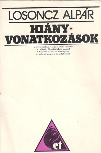 Losonczi ALpár - Hiányvonatkozások