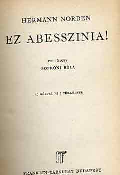 Hermann Norden - Ez Abesszinia!