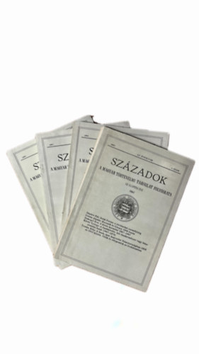 Magyar T�rt�nelmi T�rsulat - Sz�zadok - 127. �vfolyam -1993 -1-6. sz�m (4db, teljes �vfolyam)