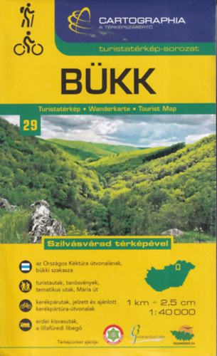 Bkk turistatrkp (Cartographia turistatrkp-sorozat 29.) - Szilvsvrad  trkpvel (kerkprozsra javasolt tvonalakkal is)