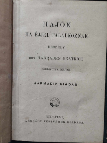 Harraden B. - Hajk ha jjel tallkoznak