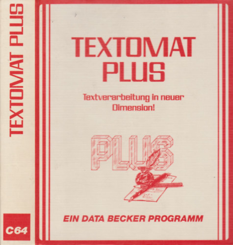 Textomat Plus (Textverarbeitung in neuer Dimension!)- Commodore 64 (2 db. floppy mellklettel