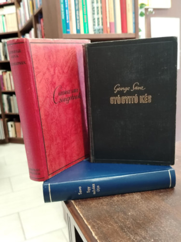George Sava - K�YNVMENT� AJ�NLAT, 3 DB. George Sava k�nyv. Egy seb�sz �tja +Gy�gy�t� k�s +Csengetnek