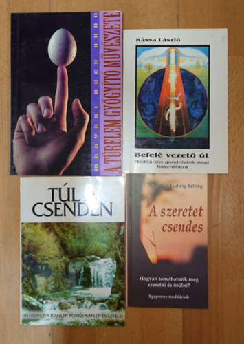 K�ssa L�szl�, Benedetta Bianchi Porro, Magyari Beck Anna Adalbert Ludwig Balling - 4 k�nyv a medit�ci�r�l: A szeretet csendes, Befel� vezet� �t, T�l a csenden, A t�relem gy�gy�t� m�v�szete