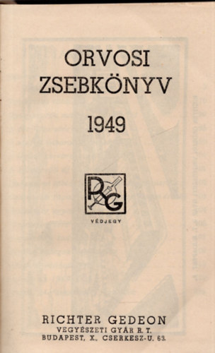 Orvosi zsebknyv 1949
