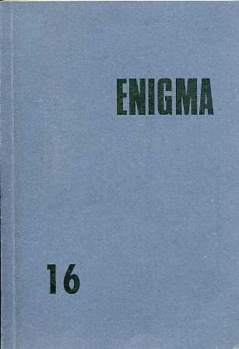 Enigma mvszetelmleti folyirat, V. vf., 1998., 16. szm