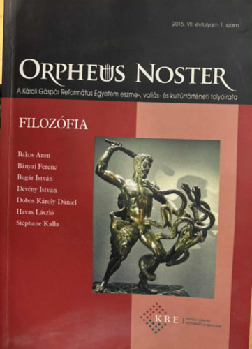 Nagy Andrea, Péti Miklós Fülöp József (szerk.) - Orpheus Noster 2015. VII.évfolyam 1.szám
