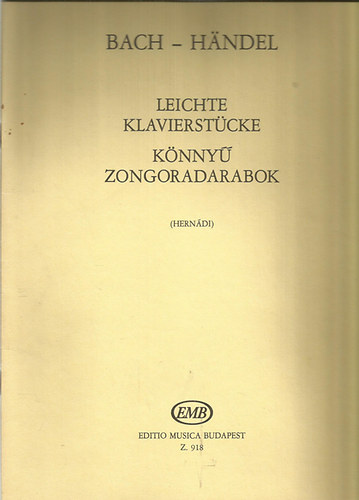 Herndi Lajos - Bach-Hndel knny zongoradarabok - Leichte Klavierstcke
