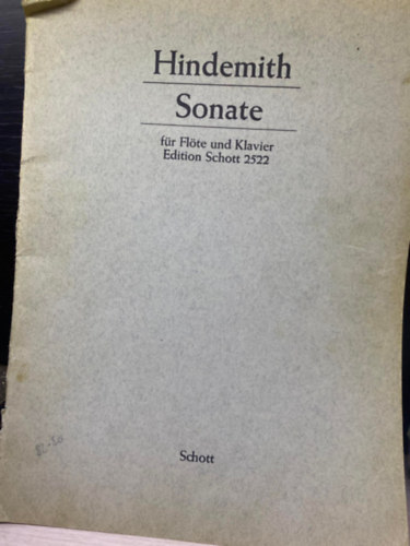 Paul Hindemith - Sonate Fr Flte Und Klavier