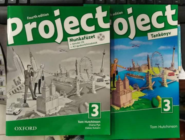 Tom Hutchinson - 2 db Project 3 Fourth Edition: Tankönyv (OX-4022637) + Munkafüzet (OX-4764926)