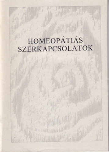Hassmann Pter  (szerk.) - Homeoptis szerkapcsolatok