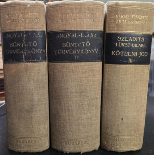 Magyar törvények Grill-féle kiadás könyvcsomag