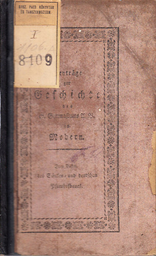 Samuel W�lfel - Bentrage zur geschichte des evang. Gymnasiums ...