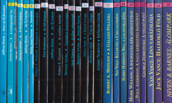 Science Fiction & Fantasy 1-38: (Harc az Éj Kövéért + A csillagember fia + Worluk átka + A téridő istenei ...)