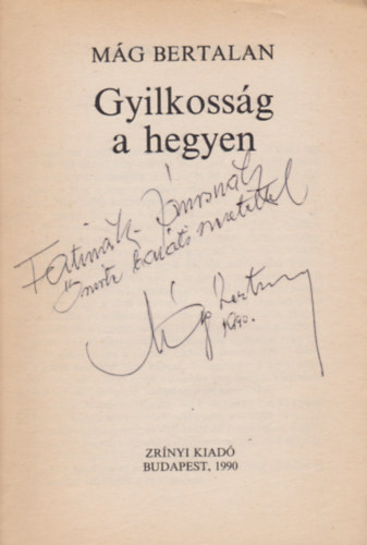 M�g Bertlan - Gyilkoss�g a hegyen