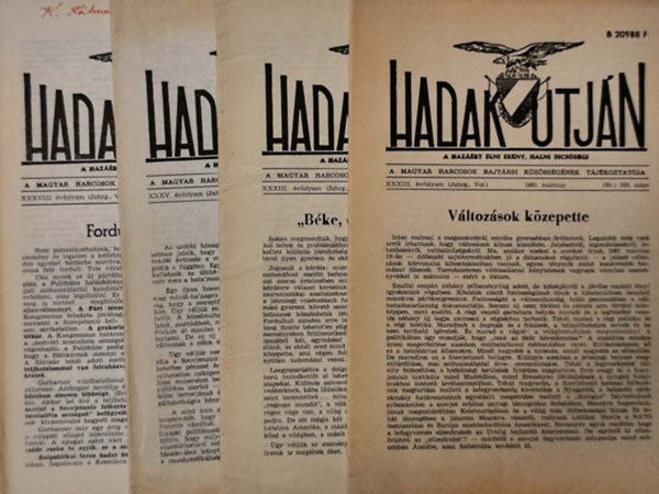 Hadak �tj�n - Bajt�rsi H�rad� 355., 356., 368., 385., 392. sz�m