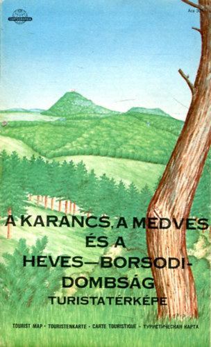 A Karancs, a Medves s a Heves-Borsodi dombsg turistatrkpe 1:60 000