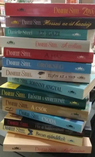 Danielle Steel - 14 db-os KÖNYVMENTŐ AJÁNLAT, romantika: Palomino+ Becses ajándékok+ Ha a háborúnak vége+ Csoda+ A csók+ Erősebb a szeretetnél+ Johnny angyal+ Eljön az a nap+ A ház+ Örökség+ Az igazi+ A szellem+ Hosszú az út hazáig+ Zoya