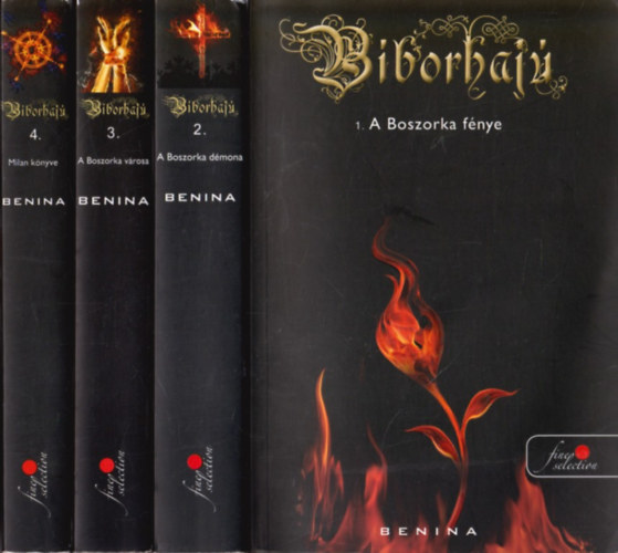 Benina - Bíborhajú sorozat 1-4. ( A Boszorka fénye, A Boszorka démona, A Boszorka városa, Milan könyve)