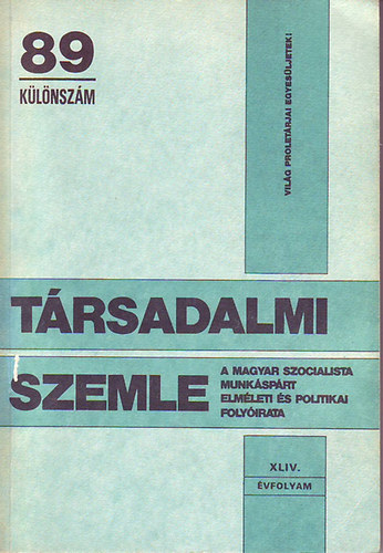 Trsadalmi szemle ('89 klnszm)