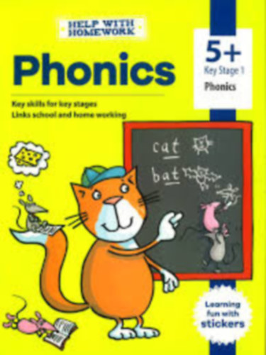 Help With Homework: 5+ Phonics with stickers (Seg�ts�g a h�zi feladathoz: 5+ Fonetika matric�kkal angol nyelven)