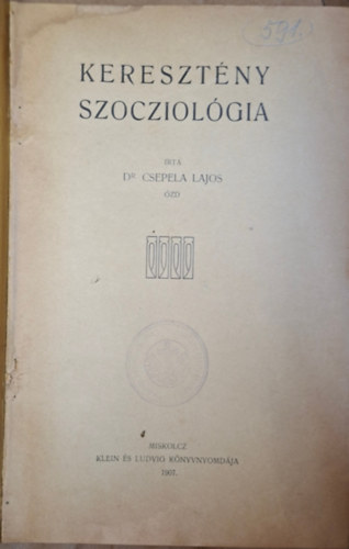 Csepela Lajos - Kereszt�ny szocziol�gia