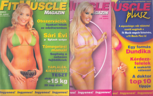 3 db FitMuscle magazin: 2005/1., 2005/2., 2006/1. sz�mok