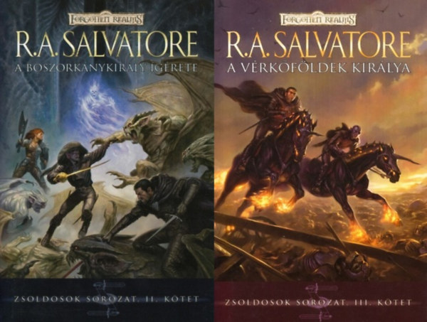 R. A. Salvatore - Zsoldosok sorozat 2-3.: A boszork�nykir�ly �g�rete (Zsoldosok 2.) + A V�rk�f�ldek kir�lya (Zsoldosok 3.) (R. A. Salvatore Zsoldosok sorozat�nak 2. �s 3. r�sze)