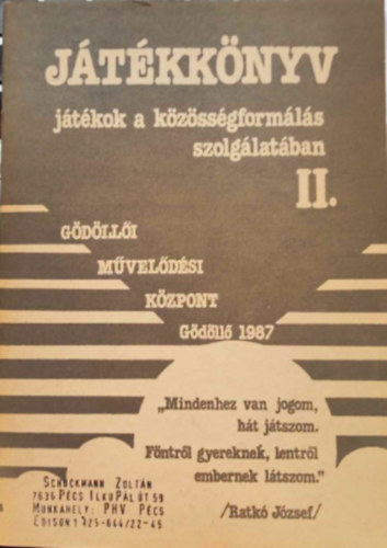 J�t�kk�nyv (j�t�kok a k�z�ss�gform�l�s szolg�lat�ban ) II.
