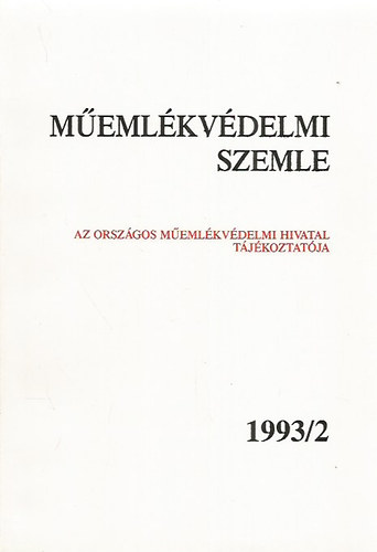 Memlkvdelmi Szemle 1993/2